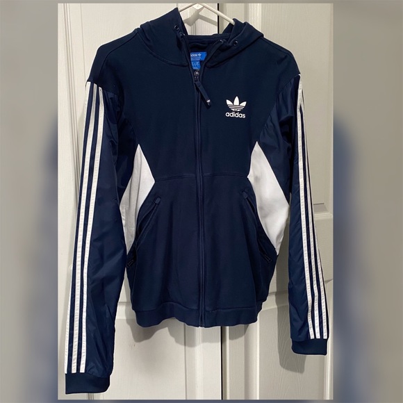 navy blue adidas sweatshirt